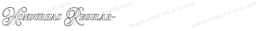 Hondurhas Regular字体转换